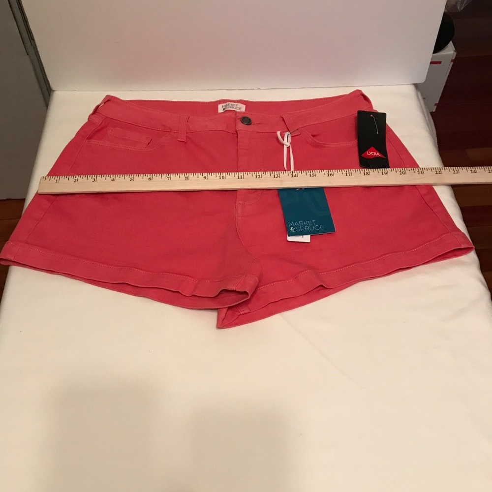 MARKET & SPRUCE Pink Shorts Dylan Women’s Size 12 NWT - Picture 9 of 16
